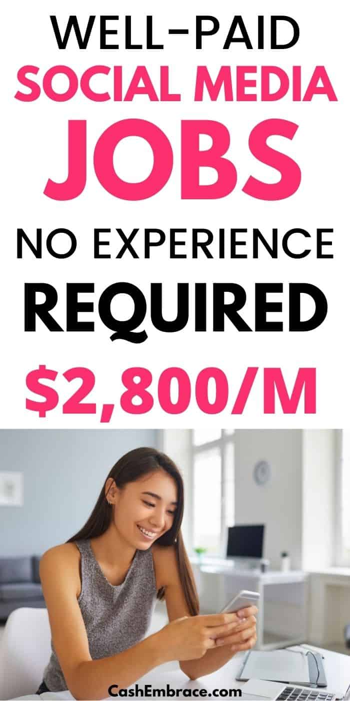 well paid social media jobs you can do with no experience