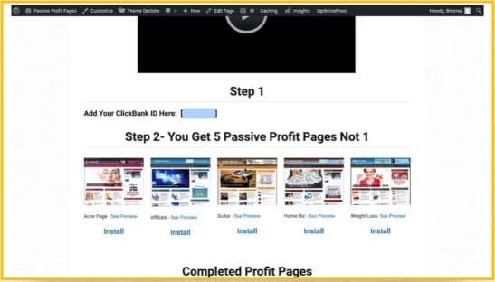 inside passive profit pages
