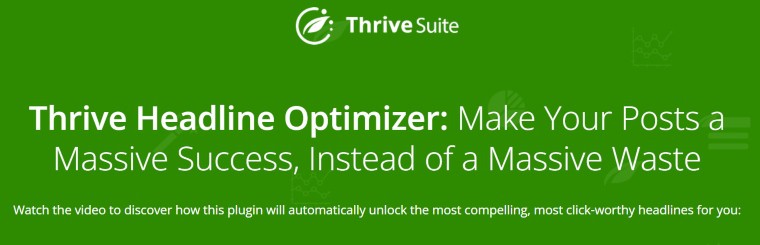 thrive themes review what is thrive headline optimizer