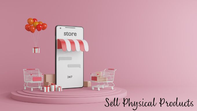 sell physical products to make money with Pinterest without a blog