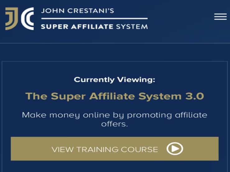 super affiliate system review introduction to the training course