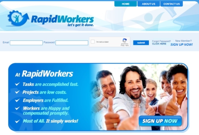 rapidworkers is one of the short task sites to join to earn online