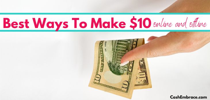 best ways to make $10 a day online and in-person methods
