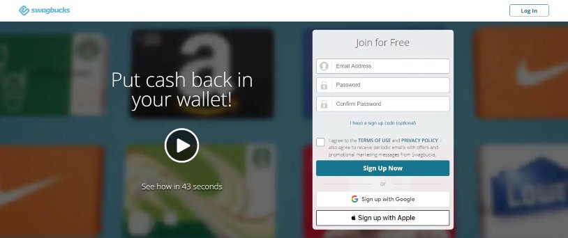 join swagbucks to get paid to write reviews