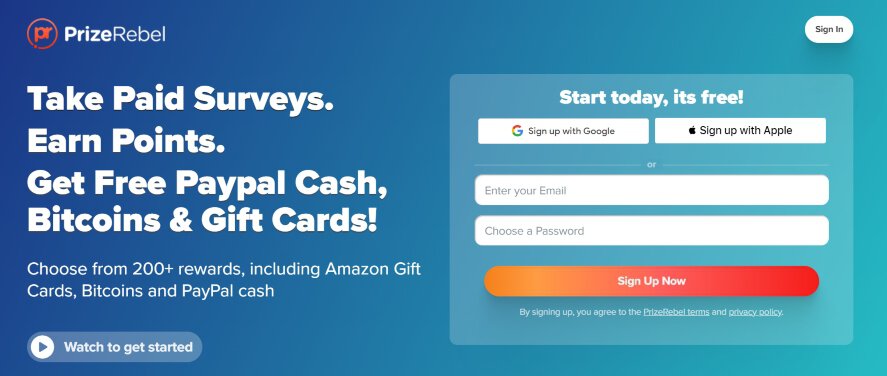 legit ways to get free PayPal money join PrizeRebel