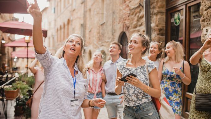 work as a tour guide to get paid to exercise 
