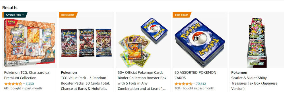 best places to sell Pokemon cards Amazon