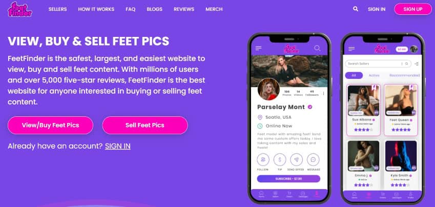 make money selling foot images on FeetFinder
