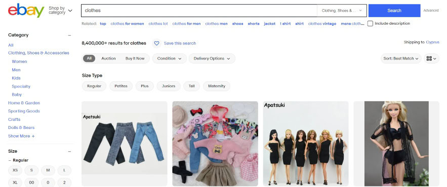 where to sell clothes online eBay