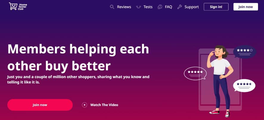 use the home tester club to get paid to test products online