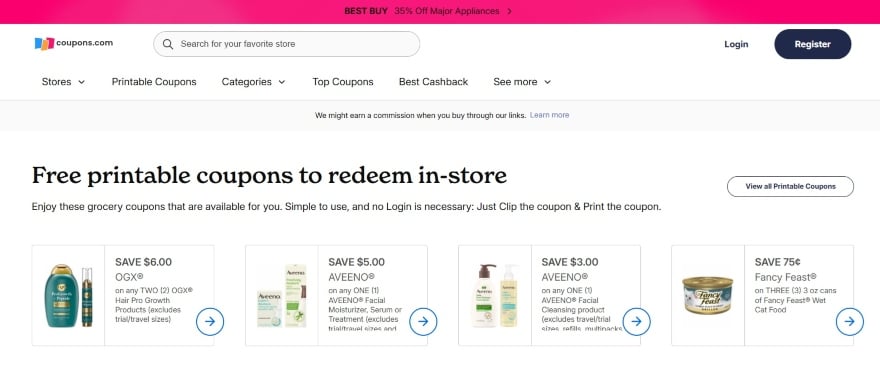 best coupon sites in the world coupons.com