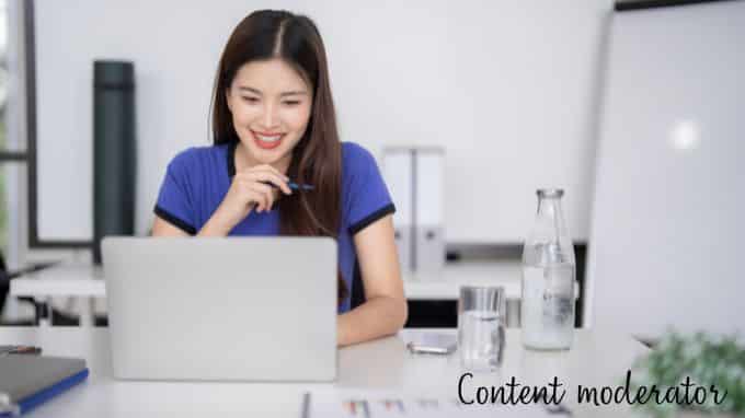 content moderation is one of the top easy remote jobs
