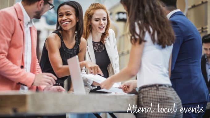 free marketing ideas for small businesses attend local events