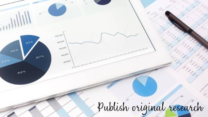 publish original research