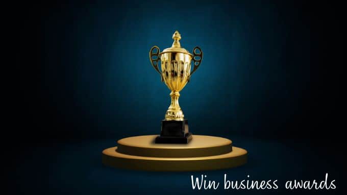 winning awards is one of the top unique marketing ideas for small businesses
